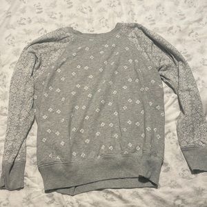 Gray paisley hoodie